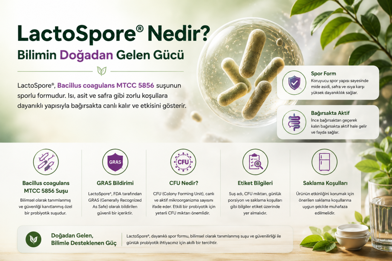 LactoSpore®, LactoSpore nedir Nedir? Bacillus coagulans MTCC 5856 Hakkında