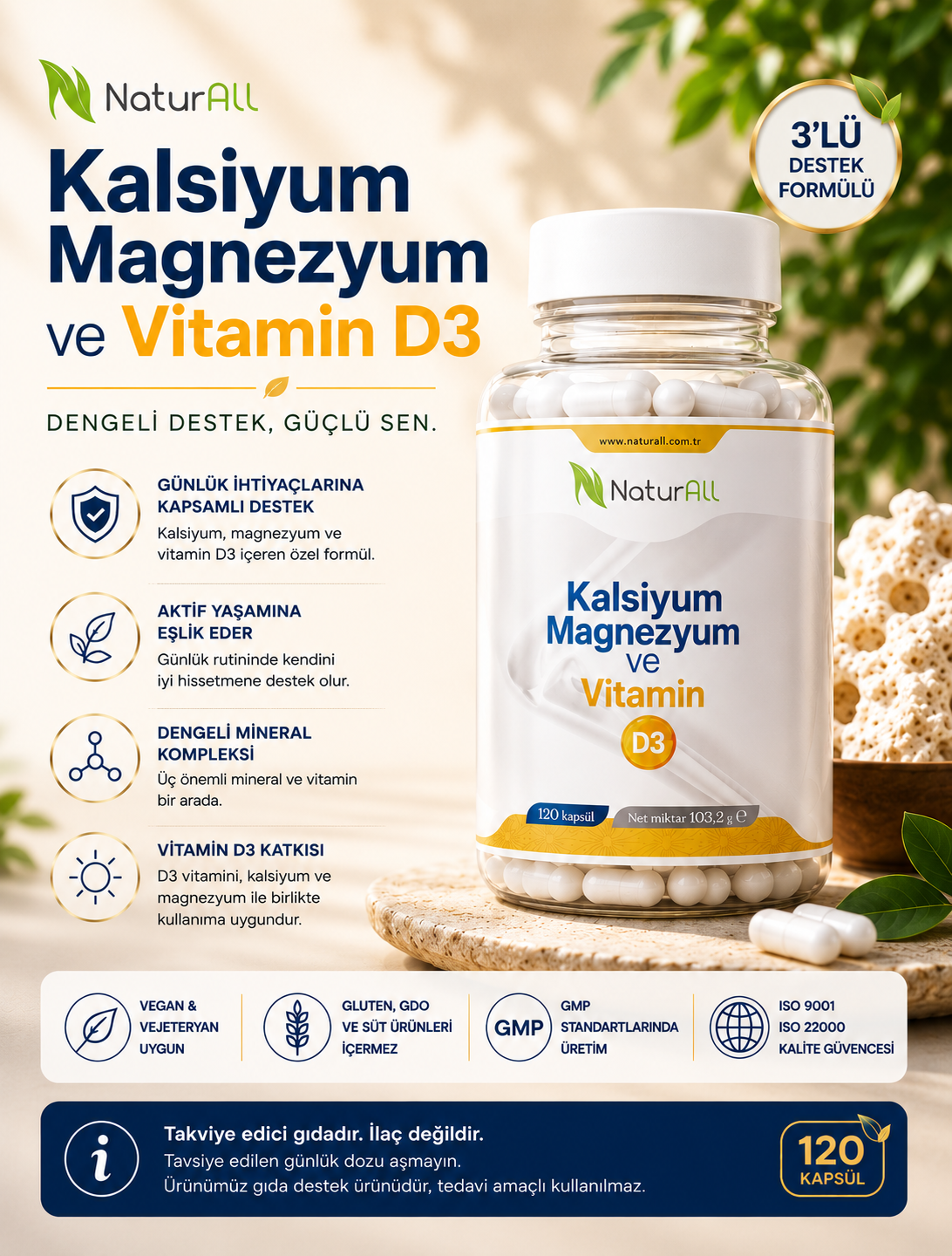 Kalsiyum Magnezyum Vitamin D3