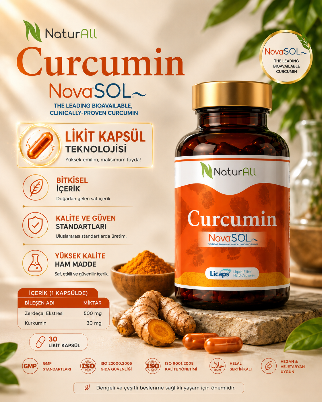 Curcumin 30 Kapsül